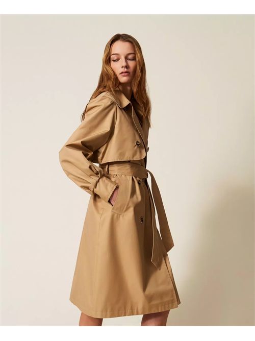 Trench doppiopetto in gabardina TWINSET | TP2230/12145